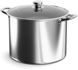 Hannsberg fazék 16L - Ø32 cm- rozsdamentes acél - edzett üveg fedő
