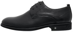 Otter Pantofi barbati, negru, eleganti, piele naturala, cu toc, Otter E6E620006A-01-N-Negru (Marime: 44) (E6E620006A-01-N-Negru-44)