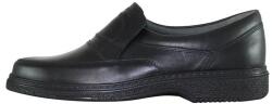 Otter Pantofi barbati, negru, casual, piele naturala, cu talpa joasa, Otter OT27824-01-N-Negru (Marime: 42) (OT27824-01-N-Negru-42)
