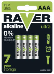 EMOS B7911 RAVER Alkáli elem AAA 4db/bliszter (1320114000)
