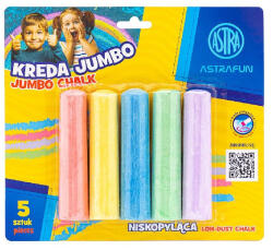 Astra Táblakréta ASTRA FUN jumbo kerek 5 szín/bliszter (330022003) - mystock