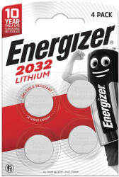 Energizer Elem gombelem CR2032 lítium 4 db/csomag, Energizer (EGCR2032B4) - tonerpiac