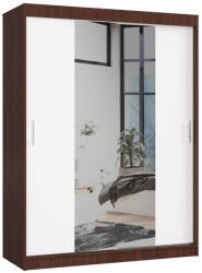  DULAP CU UȘI GLISANTE 150cm CLP WENGE / ALB Comoda