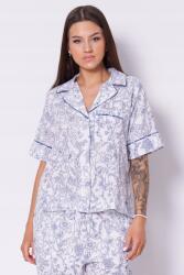 Pepe Jeans Kék virágmintás lenvászon ing Pepe Jeans PL305025 S (PL305025 DORIS 808)