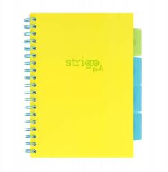 strigo Spirálos Jegyzetfüzet Pad B5/100 lap neon sárga vonalas (PADS086)