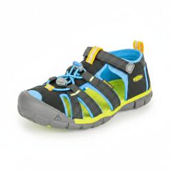 KEEN Sandale pentru copii SEACAMP II CNX, BLACK/BRILLIANT BLUE, keen, 1022984/1022969, negru - 38