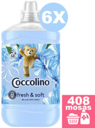 Coccolino Blue Splash öblítő 6x1, 7 liter [408 mosás]