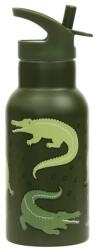 A Little Lovely Company - rozsdamentes acél kulacs, 350 ml - krokodil (ALLC_DBSSCR68)