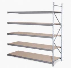 STOW Horganyzott STOW Minirack polcrendszer 300x180x60 cm - 5 polc, teherbírás 3500 kg - KIEGÉSZÍTŐ MODUL