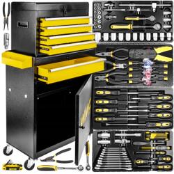 WMC Tools Műhelykocsi szerszámos szekrény 253 db-os készlettel (50600)