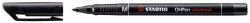 STABILO Alkoholos filc, 1 mm, STABILO OHPen M-843/46, fekete (AFSM84346F)