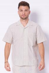 Calvin Klein Bézs csíkos pamut ing Calvin Klein J30J327330 XL (J30J327330 CKS)