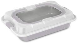 Berlinger Haus Tava cu capac plastic 36, 5x24 cm Taupe Berlinger Haus BH 8638, antiaderenta, gri