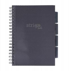 strigo Spirálos Jegyzetfüzet B5/100K spirálfüzet rácsostól Basic szürke (PADS058)