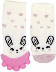 BabyJem Чорапи с чесалка за зъби BabyJem - Girl, 6-12 месеца, Pink (652)