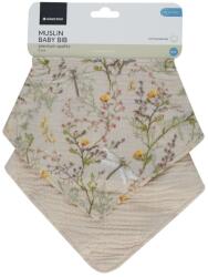 KikkaBoo Комплект муселинови лигавника KikkaBoo - Secret Garden, 2 броя, бежови (31303030070) - baby