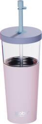 Asobu Pahar termic cu pai Marina 850 ml, roz pastel (ICT400 PASTEL PINK)