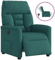 vidaXL Fotoliu rabatabil electric, verde închis, material textil GartenMobel Dekor (3303018)