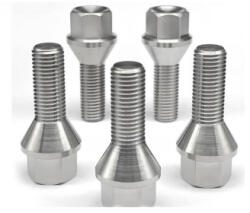  Prezoane jante aluminiu M14x1, 5 cu con drept, 28 mm, cap cheie 17 (B153) (200423-7)