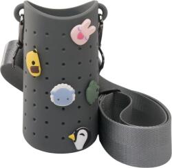 Asobu Etui pentru sticlă cu curea Bestie Sling, gri (BP44 Smoke)