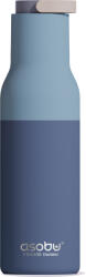 Asobu Sticlă termică cu pai Metro 600 ml, albastru pastel (SBV34PB)
