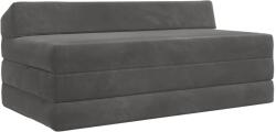 vidaXL Canapea Pat Pliabila Gri închis 120 x 60 x 49 cm Tesatura GartenMobel Dekor (900042) Canapea