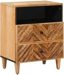 vidaXL Noptiera cu sertar Maro 50 x 33 x 60 cm Lemn de mango solid GartenMobel Dekor (4018926)