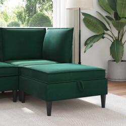 vidaXL Taburet cu depozitare Verde închis Catifea GartenMobel Dekor (42027135) Canapea