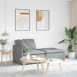 vidaXL Canapea modulara cu taburet si perne, textil, gri deschis GartenMobel Dekor (3321207) Canapea