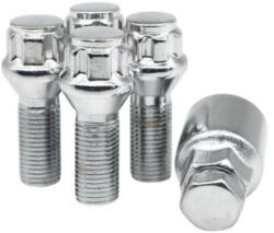  Set prezoane antifurt M14x1.5 cromate, cu cheie, pentru jante auto (130525-1)
