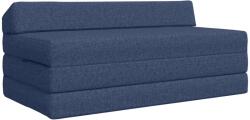 vidaXL Canapea Pat Pliabila albastru 120 x 60 x 49 cm Tesatura GartenMobel Dekor (900039) Canapea