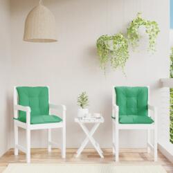 vidaXL Perne scaun cu spatar mic, 2 buc. , verde, 100x50x7 cm, textil GartenMobel Dekor (360308)