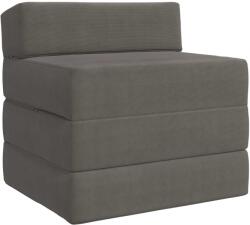 vidaXL Canapea Pat Pliabila Gri deschis 200 x 70 x 15 cm GartenMobel Dekor (900012) Canapea