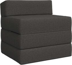 vidaXL Canapea Pat Pliabila Gri închis 200 x 70 x 10 cm Tesatura GartenMobel Dekor (900018) Canapea