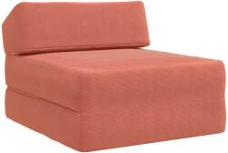 vidaXL Canapea Pat Pliabila Rosu portocalie 60 x 70 x 41 cm Tesatura GartenMobel Dekor (900067) Canapea