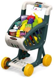  Cos de cumparaturi supermarket pentru copii cu sunete si lumini WePro Store, 41 de accesorii, fructe, legume, bani, 3 ani + (DF-111) Bucatarie copii