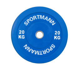 Sportmann Disc Greutate Cauciuc SPORTMANN - 20 kg 51 mm (SM1259)