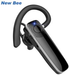 New Bee Casca Bluetooth New Bee NB12, Baterie 14 ore, Multipoint, Sunet HD, Universală, Culoare Negru (62947527)