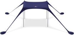 Sun Ninja Cort de plaja Sun Ninja, 120 x 80 cm, instalare rapida, protectie UV, 4 stalpi aluminiu, geanta termoizolanta, Albastru (810069953342) Cort