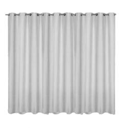 Jemidi Draperie opaca cu inele Jemidi, 300 x 245 cm, Alb, Poliester, 55275.02. 02 (4056825050016)
