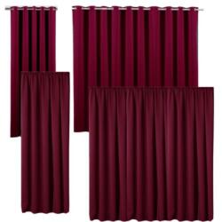 Jemidi Draperie cu rejansa Jemidi, 140 x 245 cm, Bordo, Poliester, 55276.13. 01 (4056825065522)