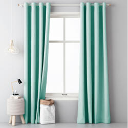 Jemidi Draperie opaca cu inele Jemidi, 140 x 250 cm, Verde, Poliester, 55309.03 (4056825066819)