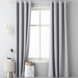 Jemidi Draperie opaca cu inele Jemidi, 140 x 250 cm, g, Poliester, 55309.04 (4056825066826)