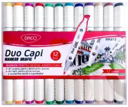 Daco Marker Grafic set12 Duo Capi DACO MK612 (6425871023547)