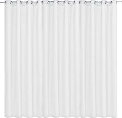 Jemidi Draperie opaca Stella cu inele Jemidi, 300 x 245 cm, Alb, Poliester, 55288.02. 01 (4056825090623)