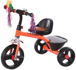  Tricicleta pentru copii 2 ani+, sa cu spatar, claxon si cos spate, Rosu (toys-trici906-rosu)
