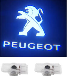 CerCip Lampi Portiere Auto PEUGEOT, Holograma LED cu LOGO, Compatibile cu 508, 408, 1007, 206, 207, 306, 307, 406, 5008, 607, 806, 807, EXPERT, RCZ (35246237)