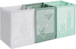 Navaris Set 3 saci reciclare Navaris, impermeabili, reutilizabili, 30x30x43cm, multicolor (8260001000294) Cos de gunoi