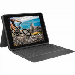 Logitech Tastatura Logitech Rugged Folio Graphite Smart Connector QWERTZ Germana (920-009313)