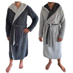 Jemidi Halat de baie reversibil pentru barbati Jemidi, L, Gri / Albastru, Poliester, 55435.25. 3 (8260001000347)